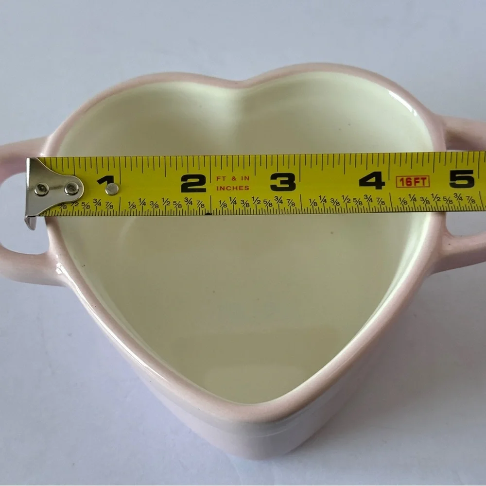 Martha Stewart Heart Cocottes Stoneware - Blush Pink